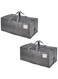 VENO 2 Pack Moving Bags w/Backpack Straps, Moving Boxes &amp; Storage Bins Alternative, Packing Supplies, Camping Accessories Totes for Storage, Dorm Room Essentials Storage Bags (Gray, 2 Pack)