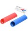 and Smile Garlic Peeler 2 Set Silicone Easy Roller Peeling Tube Odor Free Useful Kitchen Tool Color Red Blue