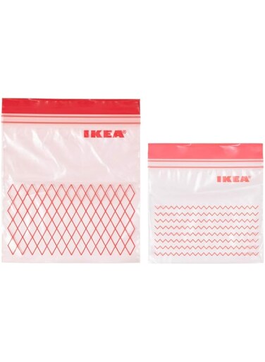 IKEA ISTAD Plastic Bag red