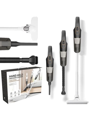 Handheld vacuum cleaner, wireless, 3-in-1 suction and mopping integrated multi-functional, portable, large suction, household, car【Black】