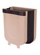 Portable Trash Bin Brown/Black 25x18x22cm