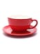 Coffee Cup And Saucer Set Red