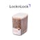 LocknLock Easy Grip Canister Rectangle 1L &ndash; One-Touch Lid, Transparent, Easy to Hold, Dishwasher Safe