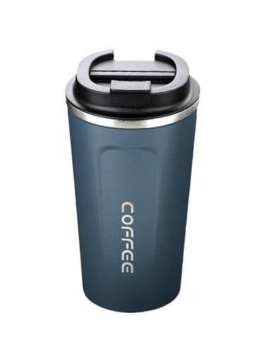 Nyganmelloz Travel Coffee Mug, 17oz Insulated Tumbler Cup with Lid Spill Proof, Reusable Leakproof Stainless Steel Vacuum Cups for Hot &amp; Cold Drinks Gift for Mothers &amp; Fathers(510ml, Dark blue)