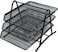 AL ARQAM 3 Layer A4 Metal tray Office Desk Organiser Paper office Mesh Document Basket File Paper Tray