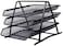 AL ARQAM 3 Layer A4 Metal tray Office Desk Organiser Paper office Mesh Document Basket File Paper Tray