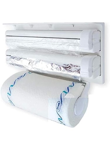 Triple Tissues Aluminum Foil and Plastic Wrap Holder