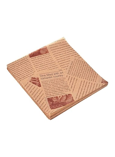 Parchment Paper,100 Sheets Food Wrap Papers Sandwich Burger Wrappers,Square Baking Parchments Non-Stick Wrapping Tissue 22x22 cm