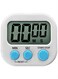 Kitchen Timer for Cooking Big Digits Loud Alarm Magnetic Backing Stand Cooking Timers for Baking White