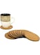 KLEO - Cork Coasters Set (Set of 12) - Long Lasting, Heat Resist, Absorbs Spilled Liquid, Non Slippery and Scratch Free