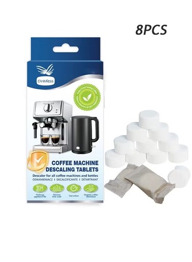 Cleaning Tablets for Coffee Machines, Coffee Maker Pots Descaling &amp; Cleaning Tabs, Descaling &amp; Cleaning Tablets for Automatic Espresso Machines, Individually packaged