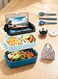 Steel 1400ml Bento Box with Soup Bowl and Insulated Bag Reusable Children and Adult Lunch Box and Carrier Perfect for Work or School