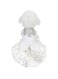 Sparkling Rhinestone Dog Wedding Party Dress Skirt Luxury Lace Bow Dress Bride Costume for Small Dog Pet Apparel (White, XL)