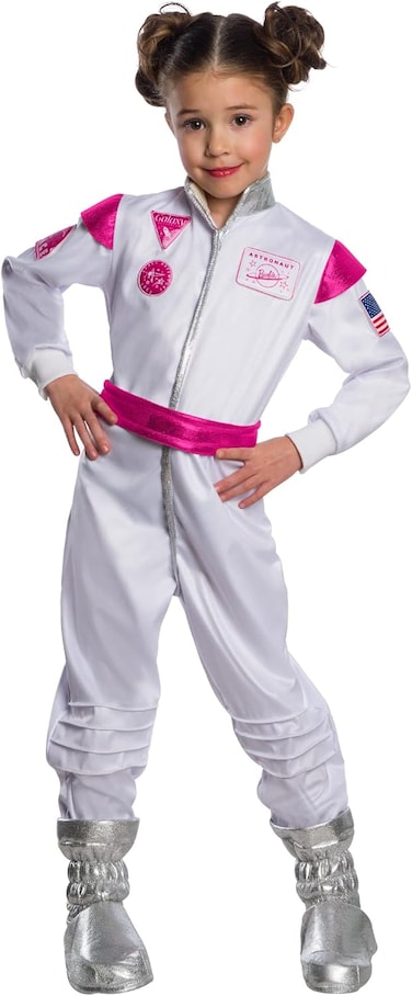 Rubies Official Barbie Astronaut Child Costume, Kids Fancy Dress