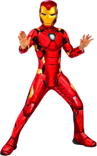 Rubie's Official Marvel Avengers Iron Man Classic Childs Costume, Kids Superhero Fancy Dress