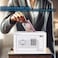 Rubik Cash Drop-in Slot Safe Box Digital Locker with Key for Easy Cash Insert for Shop Business Office Home (20x31x20cm) White