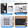 Rubik Cash Drop-in Slot Safe Box Digital Locker with Key for Easy Cash Insert for Shop Business Office Home (20x31x20cm) White