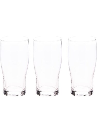 Stunning Glass Tumbler 3 Pcs L(7CM) XW(7CM) XH(15CM) Clear
