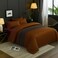 MAXQON 6-Piece Duvet Cover Set &ndash;Queen Size, Includes 1 Duvet Cover(220x240cm), 1 Fitted Sheet(150x200+30cm) 4 Pillowcases(53x75cm), Color Brown