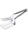 Multifunctional Stainless Steel Food Flipping Spatula Tongs Clip For Beefsteak Bread Hamburger Bbq Meats Pizza Pies Bread Fish Turner Kitchen Shovel Multicolored