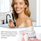 Seago Rotating Electric Toothbrush for Adults with 8 Brush Heads, 5 Cleaning Modes, Rechargeable Sonic Toothbrush with Timer and Travel Case for Adults and Kids(SG-2607-Black）