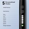 Seago Rotating Electric Toothbrush for Adults with 8 Brush Heads, 5 Cleaning Modes, Rechargeable Sonic Toothbrush with Timer and Travel Case for Adults and Kids(SG-2607-Black）