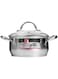 BERGNER GOURMET CASSEROLE W LID 20CM 3LITRESTAINLESS STEEL INDUCTION BASE, BG6509