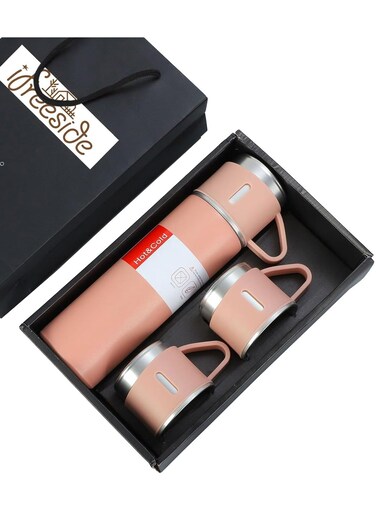 stainless steel thermos flask set gift box commercial gift vacuum insulated bottle hot drink water bottle cold drink water bottle&iuml;&frac14;&circ;pink&iuml;&frac14;&permil;