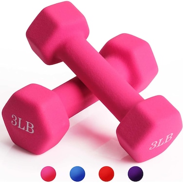 Dumbbell Set Pink 3LB Assorted Color
