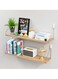 2 Sets Pegboard Shelves Peg Board Shelf with Steel Pegboard Brackets and Metal Hooks Wall Organizer Storage Display Tray Pegboard Accessories for Craft Room Office Garage Workshop