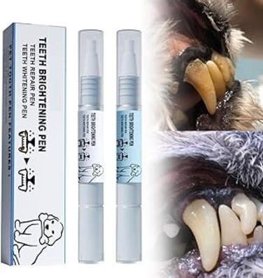 NALACAL Pet Toothbrush Pen, Upgrade Dog Teeth Cleaning Pen, Pet Teeth Repairing Kit, Cat/Dog Tooth Whitening &amp; Cleaning Teeth Brightening Pen, Tartar Control Kit, for Dog Cats Dental Care Fresh Breath