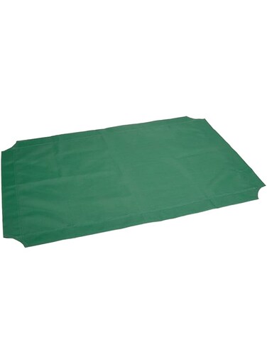 Amazon Basics Elevated Cooling Pet Bed Replacement Cover, Medium, Green