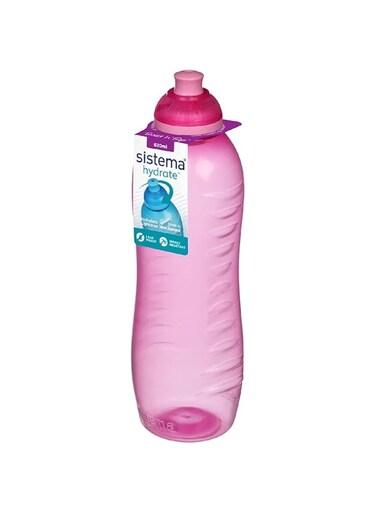 Sistema 620ml Squeeze Bottle - Pink, 7950