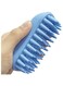 SWIUKPHE Pet Silicone Shampoo Brush for Long &amp; Short Hair Medium Large Pets Dogs Cats, Anti-skid Rubber Dog Cat Pet Mouse Grooming Shower Bath Brush Massage Comb (Blue)