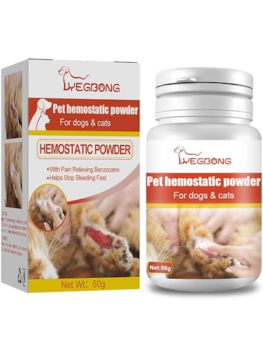 Pet Blood Surgery Powder - Hemostatic Powder for Pets - Cat and Dog Skin Wound Cleaning Powder Relief Pet Wound Healing Powder