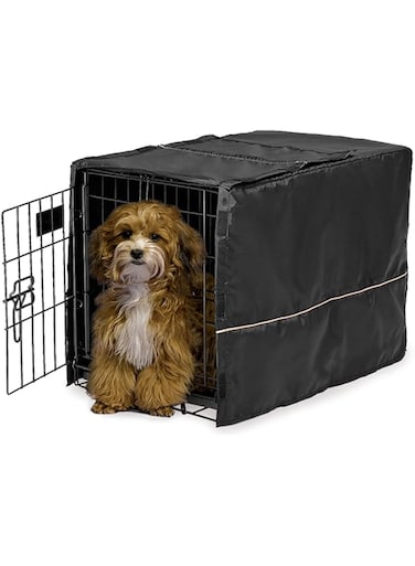 Midwest Black Polyester Crate Cover, Black, 22 Inches