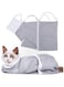 ShabeEat Cat Bathing Bag Anti-Bite and Anti-Scratch Cat Grooming Bag for Bathing, Nail Trimming, Medicine Taking,Injection,Adjustable Multifunctional Breathable Restraint Shower Bag - Gray