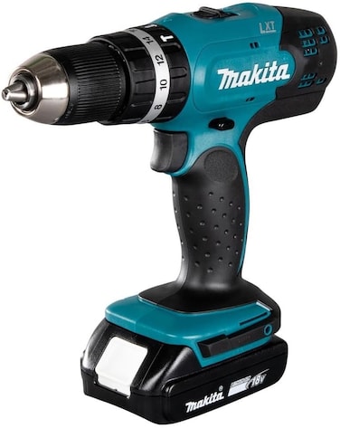 Makita Dhp453Rfe Cordless Combi Drill - Drills (Lithium-Ion (Li-Ion), Black, Blue)