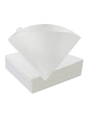 100-Piece Coffee Filter Paper V60 Size 02 Unbleached Disposable Coffee Filters Paper for Pour Over and Drip Coffee Maker