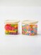 Set of 2- 900ML Borosilicate Square Glass Storage Jar with Air tight Silicon Lid for Candy Cookie Rice Sugar Flour Pasta Nuts