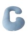 Baby C Shape Cooling Pregnancy Pillow Cover Dark Grey With Detachable Side Support For Back Hips Legs Belly For Pregnant Women