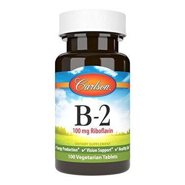 Carlson, Vitamin B-2, 100 Mg, 100 Vegetarian Tablets