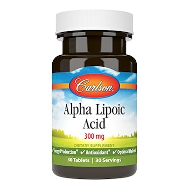 Carlson - Alpha Lipoic Acid, 300 Mg, Energy Production, Universal Antioxidant, 30 Tablets