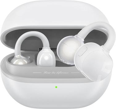 SOUNDPEATS POP Clip Open Ear Earbuds, Bluetooth 5.4 Clip-On Headphones, Lightweight Comfort, AI Call Noise Cancellation with Dual Connection, Immersive Audio Wireless Earbuds, 30H, IPX5, App Control
