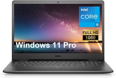 Dell 2023 Inspiron 15 Business Laptop, 15.6" 1920x1080 FHD, 12th Intel i5-1235U 1.30 Up to 4.4 GHz, 16GB RAM, 1TB SSD, Win 11, Webcam, Bluetooth, Carbon Black