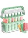6PCS Large Popsicle Molds with Carry Handle and Storage Holder DIY Popsicle Molds for Kids BPA Free Reusable Popsicle Mold Set Green