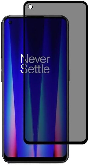 one plus Nord N100 Privacy Screen Protector [Upgrade Version] [3D Curve] Anti-spy Tempered Glass Screen Film 9H Hardness Anti-Scratch Anti-Peep Shield,for one plus Nord N100 Black