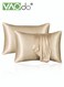 2PCS Satin Pillowcase for Hair and Skin Breathable and Moisture Wicking Silky Pillowcase Set with Invisible zipper Similar to Silk Pillow Cover Gifts for Women Men