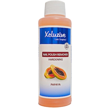 Xcluzive Papaya Hardening Nail Polish Remover Beige 120ml