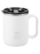 Insulated Coffee Mug with Handle &amp; Lid, Leakproof Travel Mug Hot Cold Coffee Mugs, 500 ml Travel Coffee Tumbler, Stainless Steel Insulated Coffee Cup for Travel, Home, Office, and Daily Use (White)